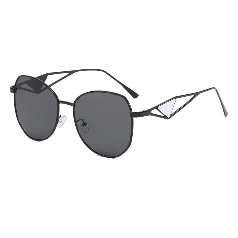 Damen modische geometrische Sonnenbrille mit einzigartigem Rahmen Karnz