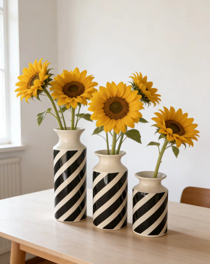 Dekorative Feder Druck Vase Karnz