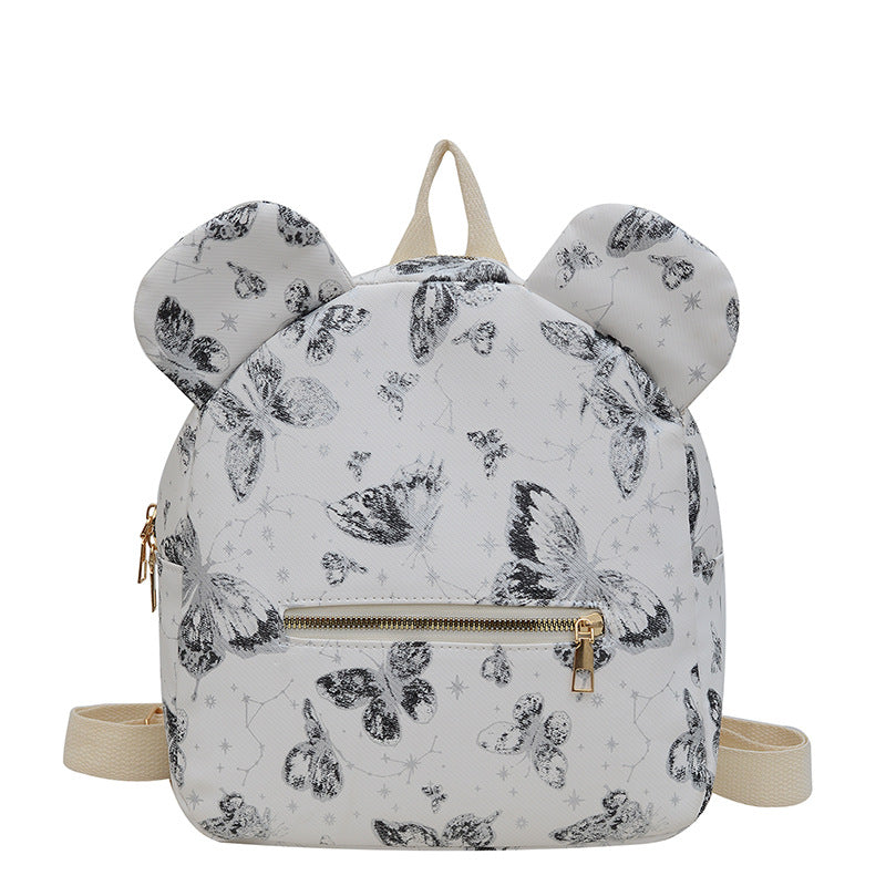 Süßer Schmetterlingsdruck Mini-Rucksack Karnz