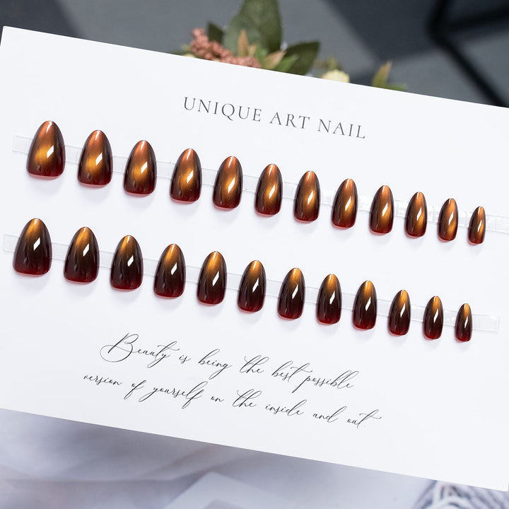 Wunderschönes langes Stiletto Press-On-Nagelset