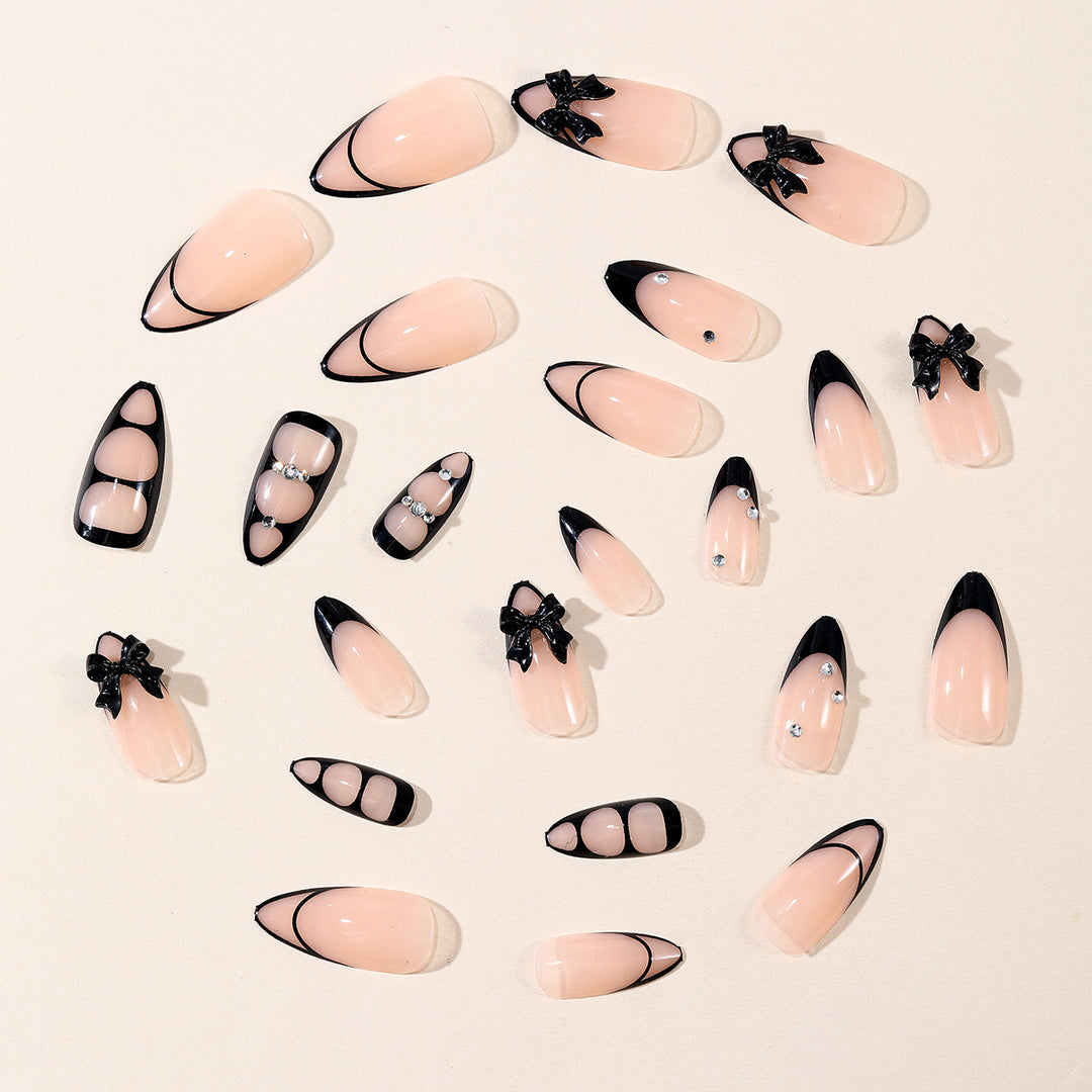 Gothic Bling Stiletto Nagelkunstverlängerungen Karnz