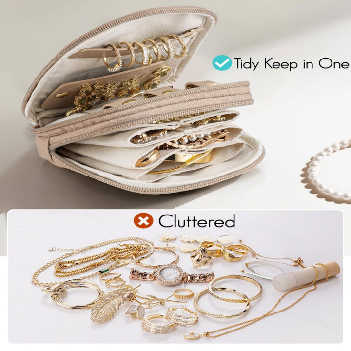 Eleganter Schmuck-Organizer mit Mehrfachen Fächern Karnz