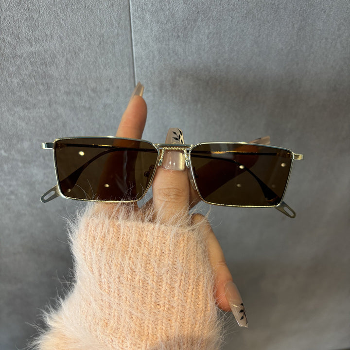 Chic Minimalistische Quadratische Sonnenbrille Karnz