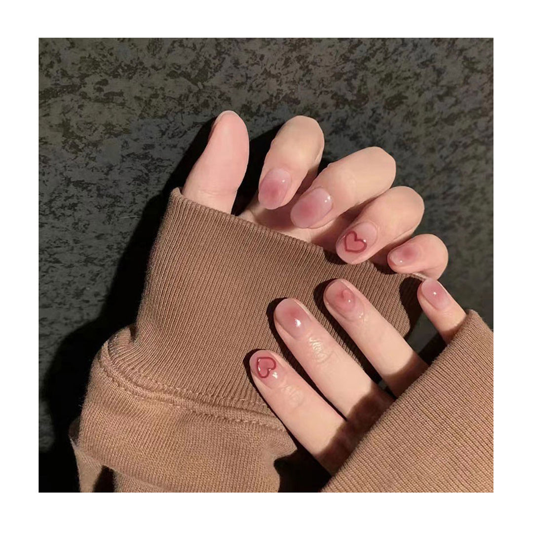 Herz Akzent Gel Nagel Art