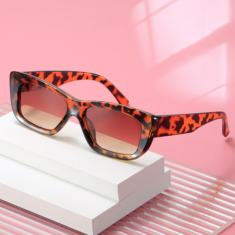 Damen modische Sonnenbrille mit rechteckigem Gestell Karnz
