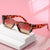 Damen modische Sonnenbrille mit rechteckigem Gestell Karnz