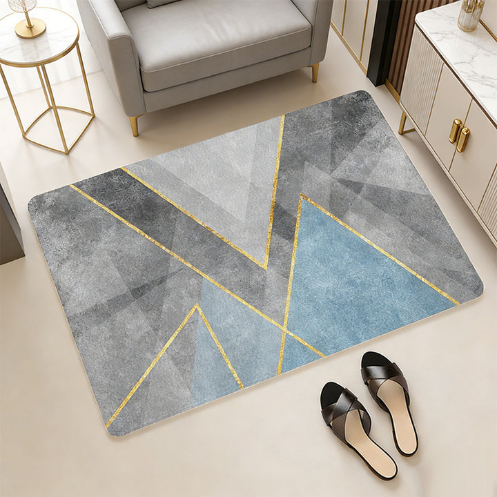 Stylische Zitrus-Themen Badematte Karnz