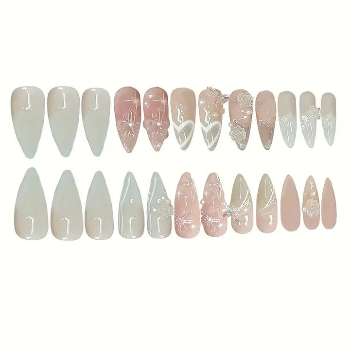 Künstlerische 3D Blumenaus Acryl Aufklebenägel Karnz