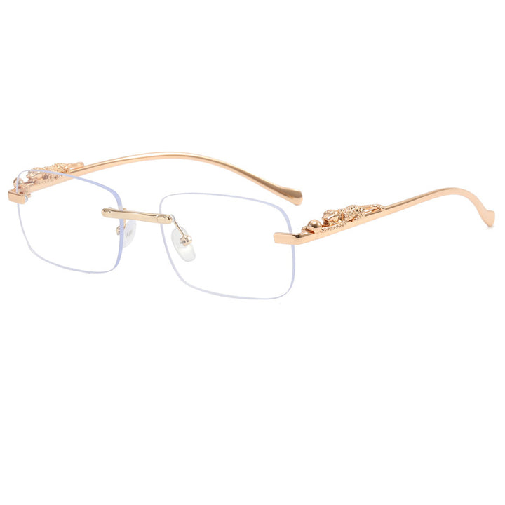 Damen Designer-Sonnenbrille mit feinem Metallrahmen und luxuriösen Details Karnz