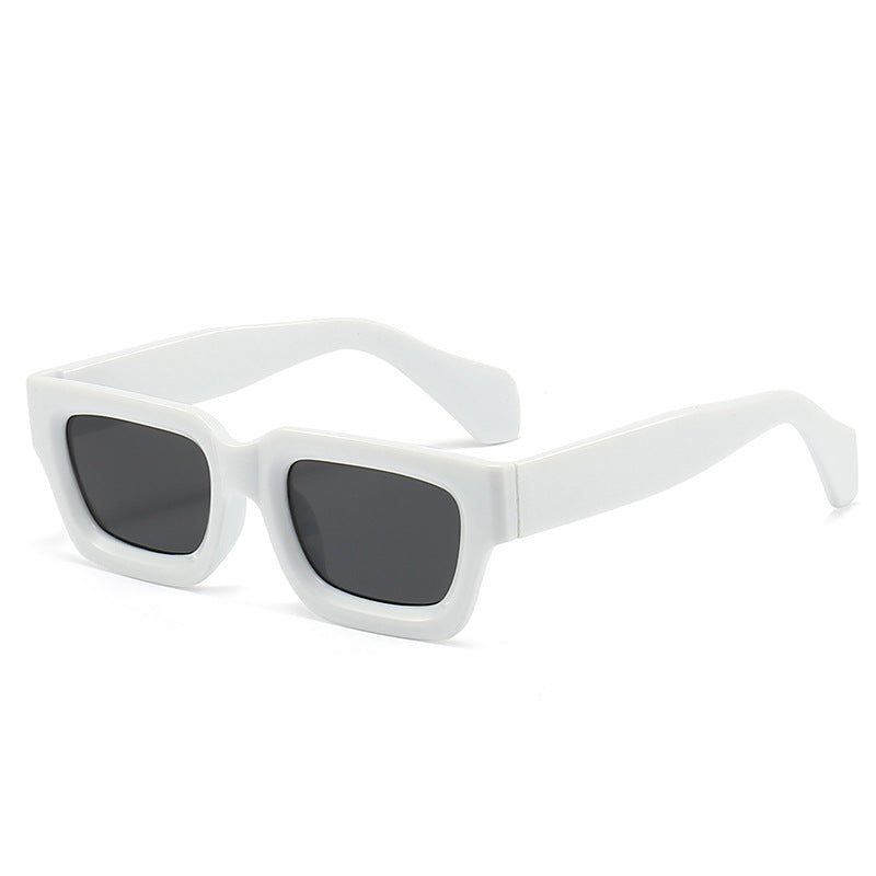 Damen trendige Sonnenbrille mit robustem und transparentem Rahmen Karnz