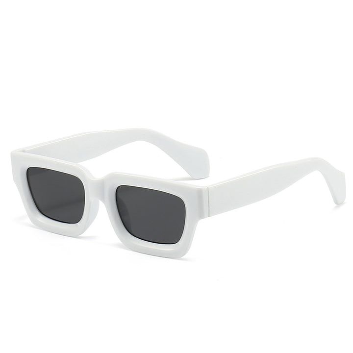 Damen trendige Sonnenbrille mit robustem und transparentem Rahmen Karnz