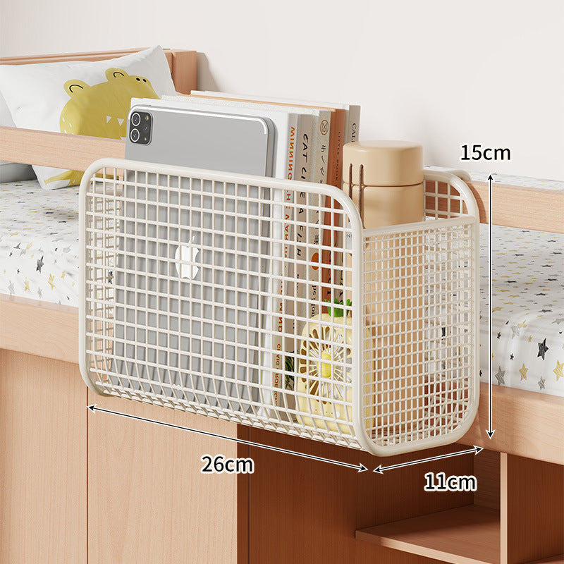 Über-Bett Drei-Compartment Metall-Mesh Hängende Nachttisch Organizer Caddy