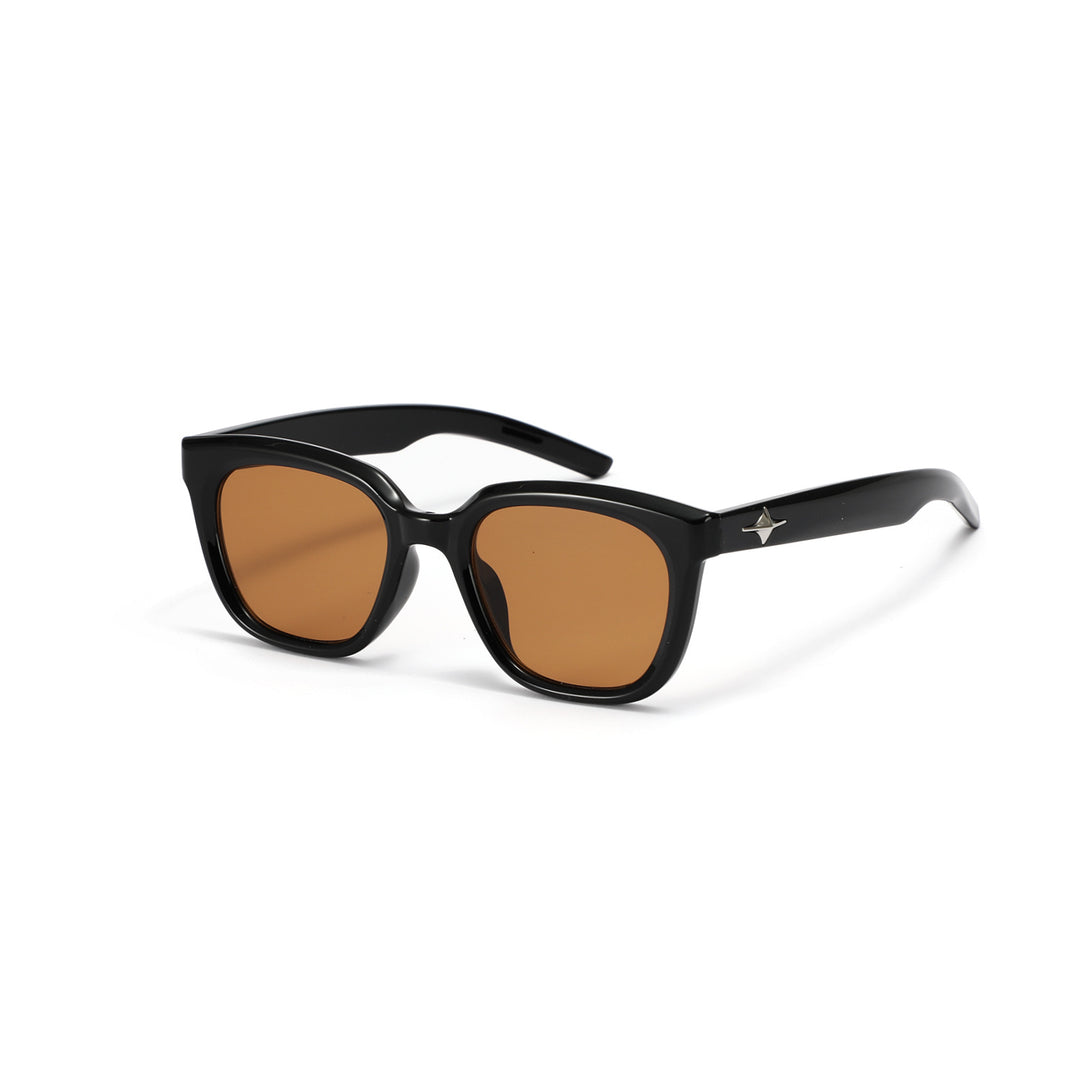 Damen modische transparente Sonnenbrille mit schmalem Rahmen und UV-Schutz Karnz