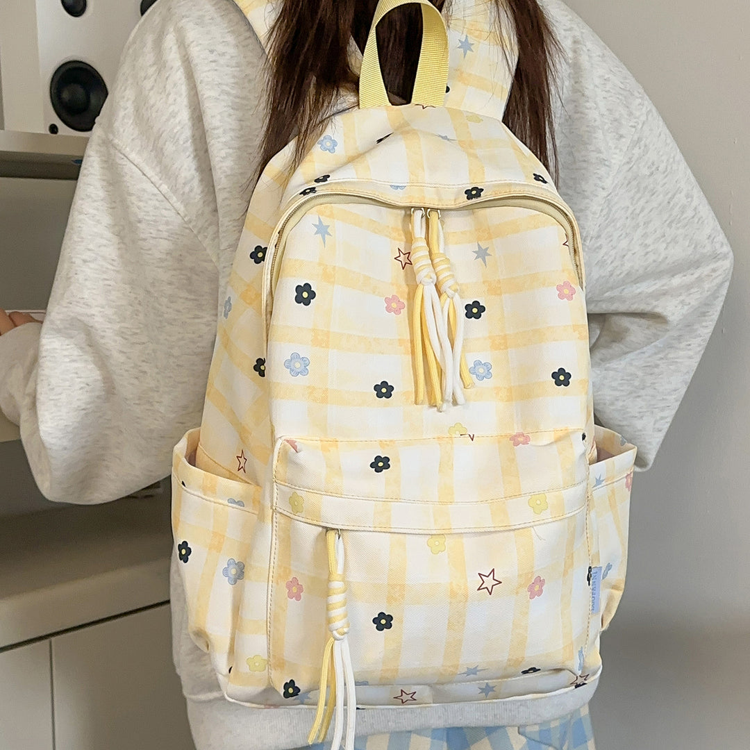 Blumenmuster Alltags-Rucksack Karnz