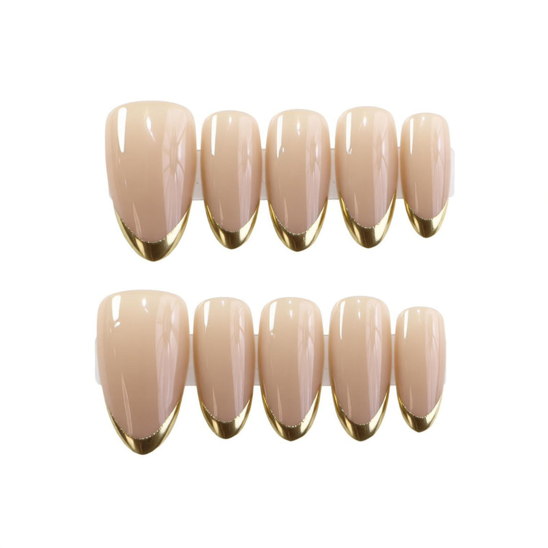 Luxus French Tip Press-On Nagel Set Karnz