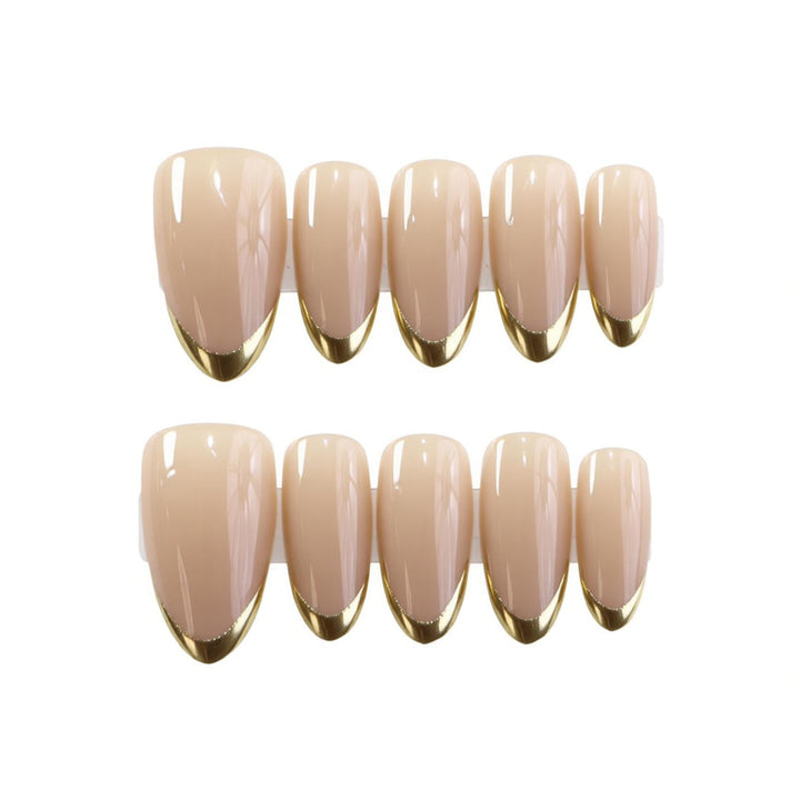 Luxus French Tip Press-On Nagel Set Karnz