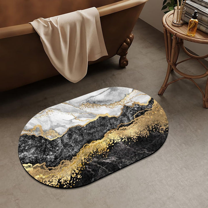 Luxuriöse abstrakte Marmor-Design-Badmatte