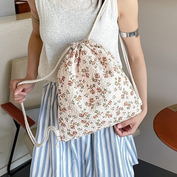 Blumen-Schnur-Rucksack