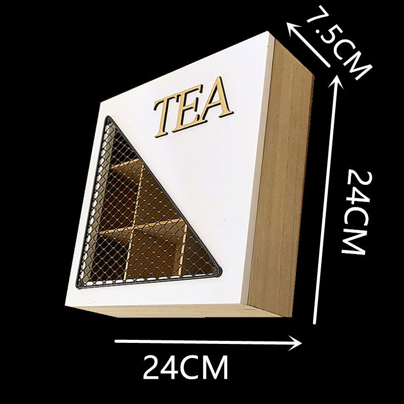 Dekorative Teespeicherbox mit Netzdeckel
