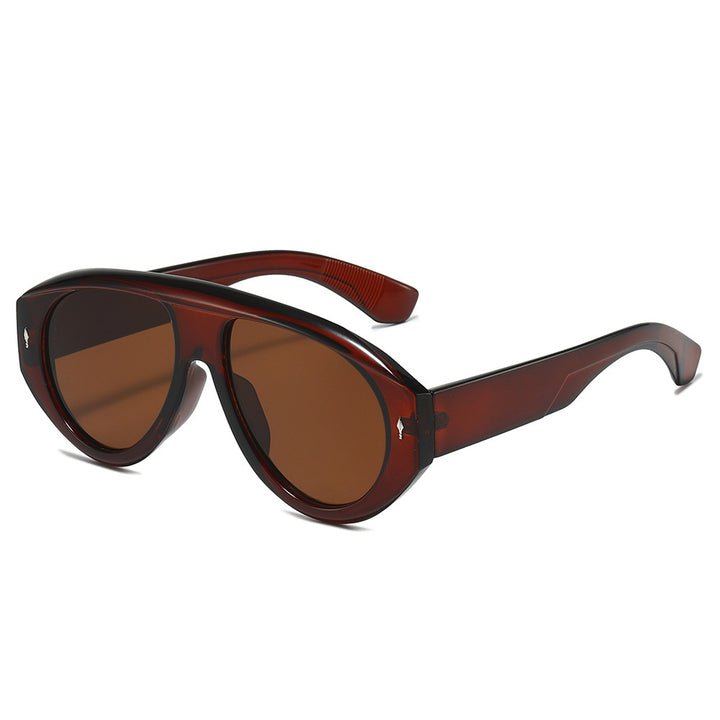 Modische skulpturale Sonnenbrille Karnz