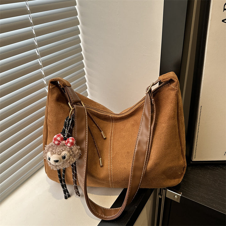 Weiche Wildleder Hobo-Handtasche Karnz