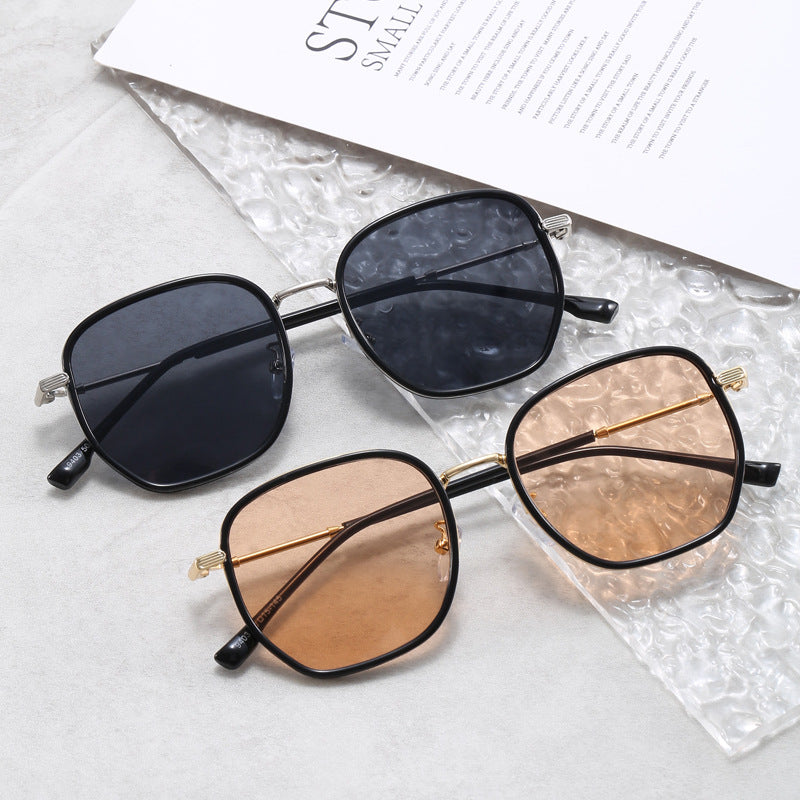 Damen geometrische oversized Sonnenbrille Karnz