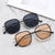 Damen geometrische oversized Sonnenbrille Karnz