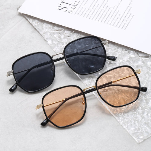 Damen geometrische oversized Sonnenbrille Karnz