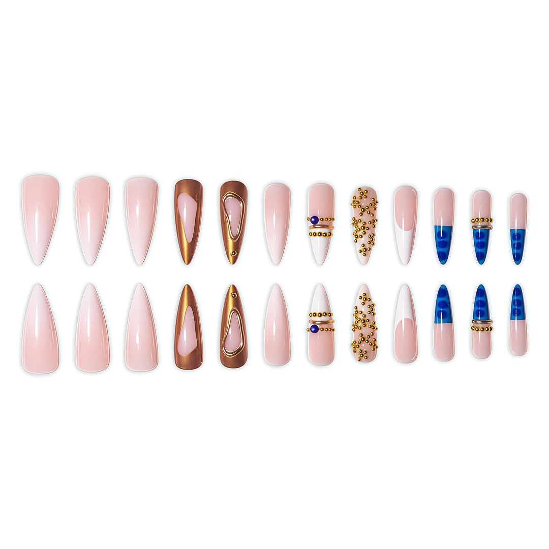 Künstlerische Glamour Nagelverlängerungen Karnz