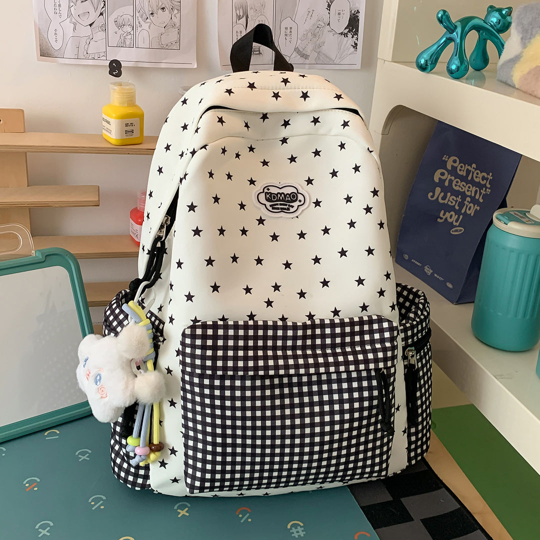 Stylischer Sternen-Print Rucksack Karnz
