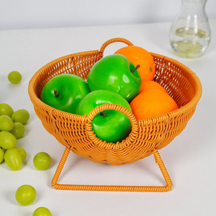 Rustikale Geflochtene Obstlagerung Karnz