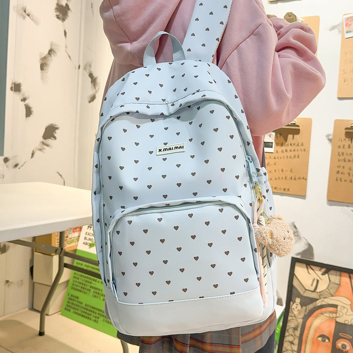 Herz-Muster Freizeit Rucksack Karnz