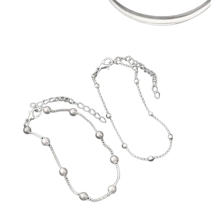 Verstellbares Perlen-Charm-Armband Karnz