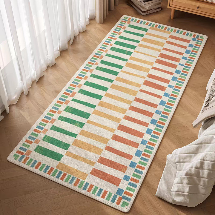 Farbenfroher geometrischer gemusterter Teppich