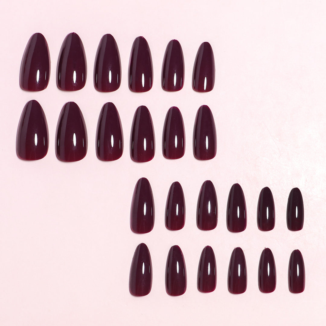 DIY Mandel-förmige Press-On Nagelset Karnz