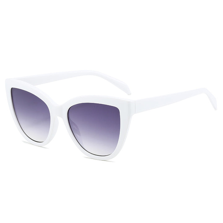 Damen Cat-Eye Sonnenbrille mit transparentem Rahmen und UV-Schutz Karnz