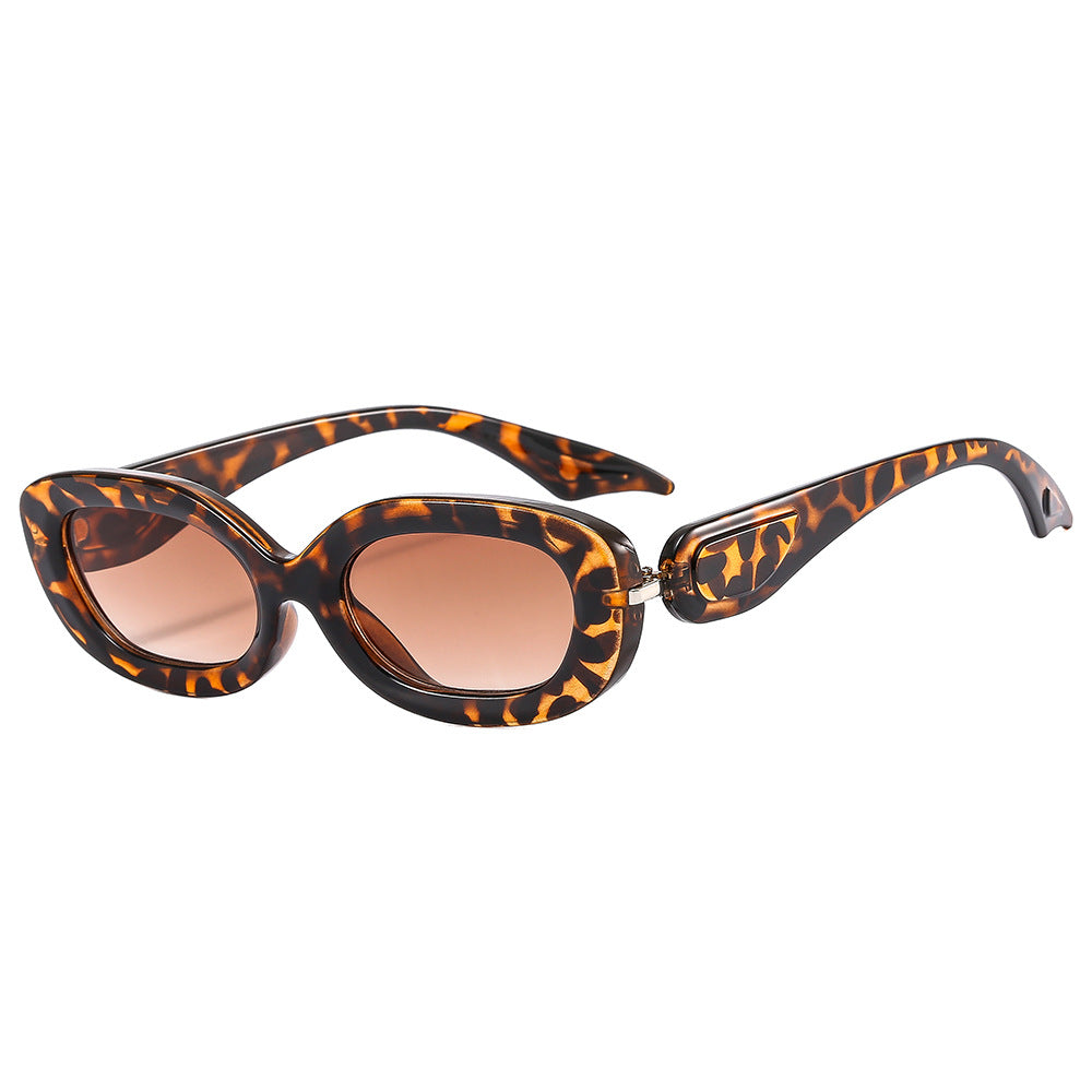 Damen modische Sonnenbrille mit stilvollem geschwungenem Rahmen Karnz