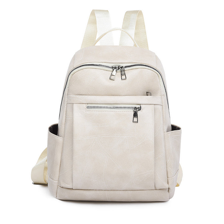 Luxuriöser Multi-Compartment Leder Rucksack Karnz