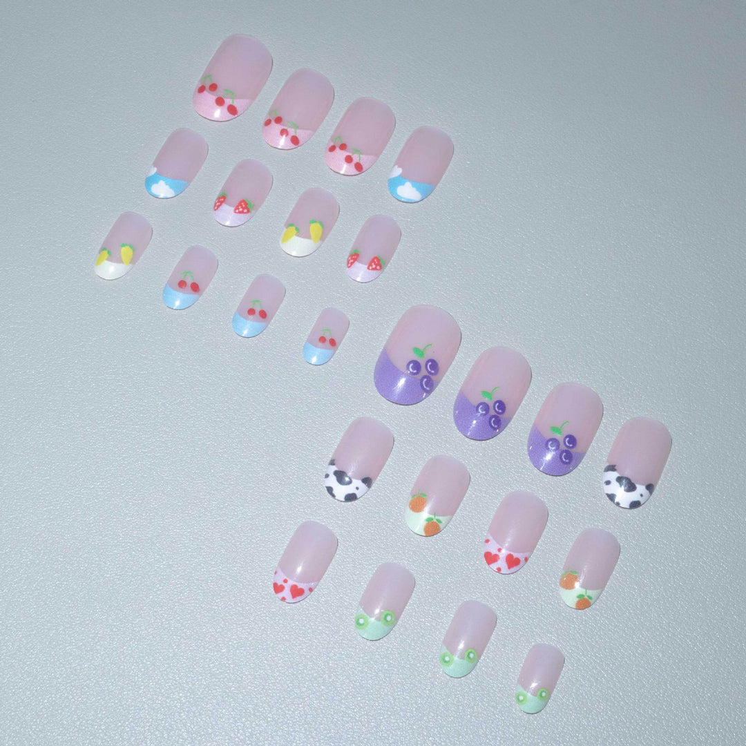 Kreatives fruchtartiges Nagelkunst-Set