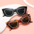 Damen Cat-Eye Sonnenbrille mit funkelnden Akzenten Karnz
