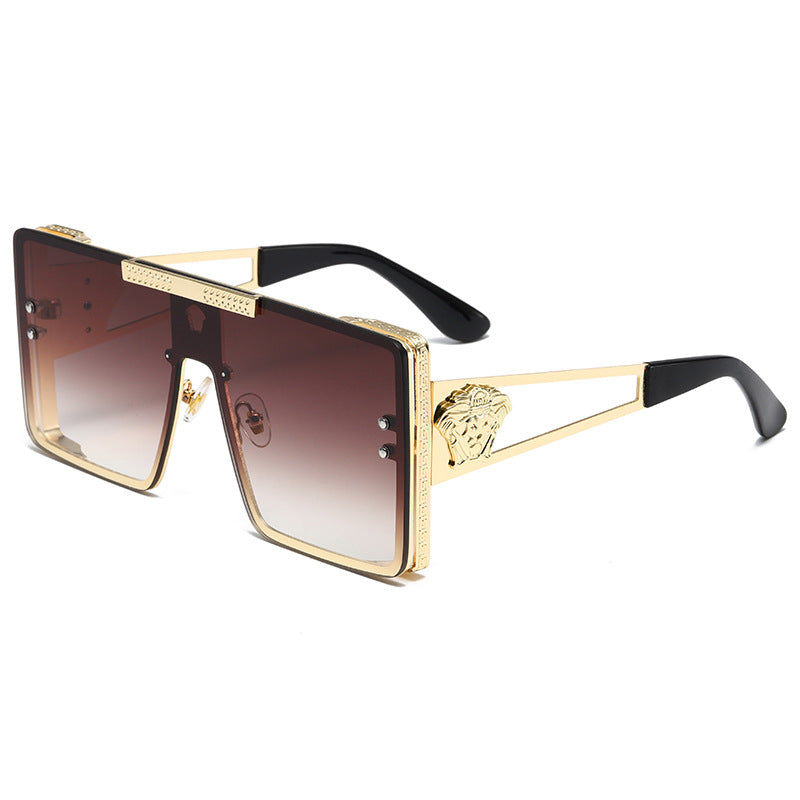 Damen oversized Luxus-Sonnenbrille mit filigranem Designelement Karnz