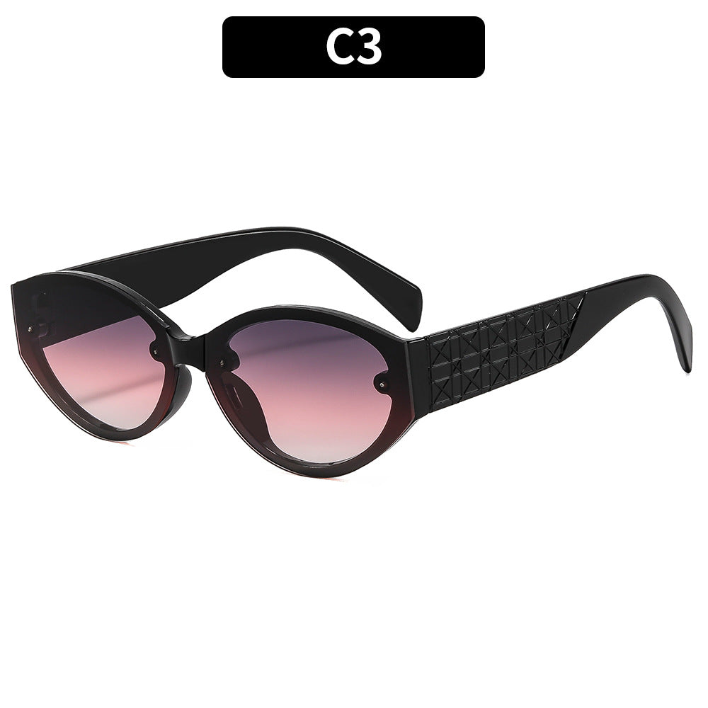 Geometrische Retro Sonnenbrille