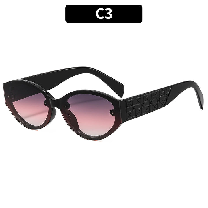 Geometrische Retro Sonnenbrille