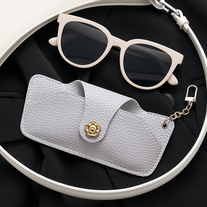 Stylische Leder Sonnenbrillenetui