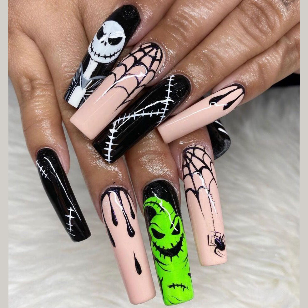 Kreatives Halloween-Themen Press-On Nail Set