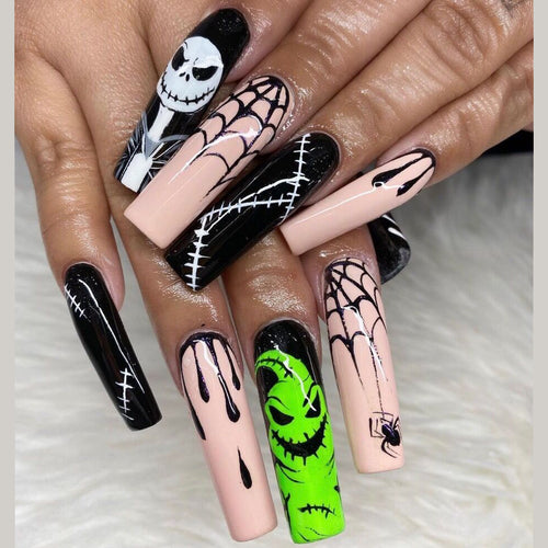 Kreatives Halloween-Themen Press-On Nail Set