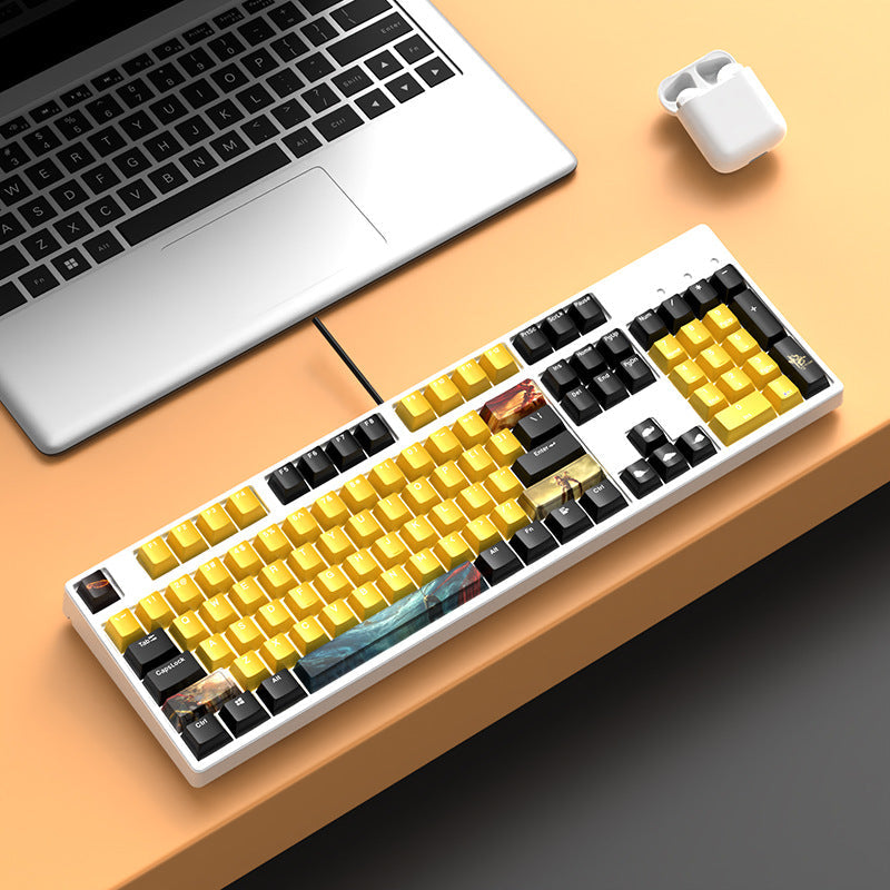 Verdrahtete ergonomische mechanische Tastatur Karnz