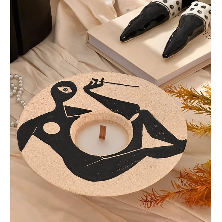 Verspielte Elefantenreiter-Skulptur
