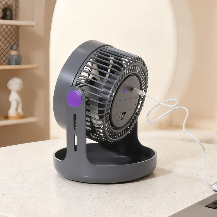 Damen Tragbarer Mini-Lüfter mit ergonomischem Design und USB-Ladefunktion Karnz