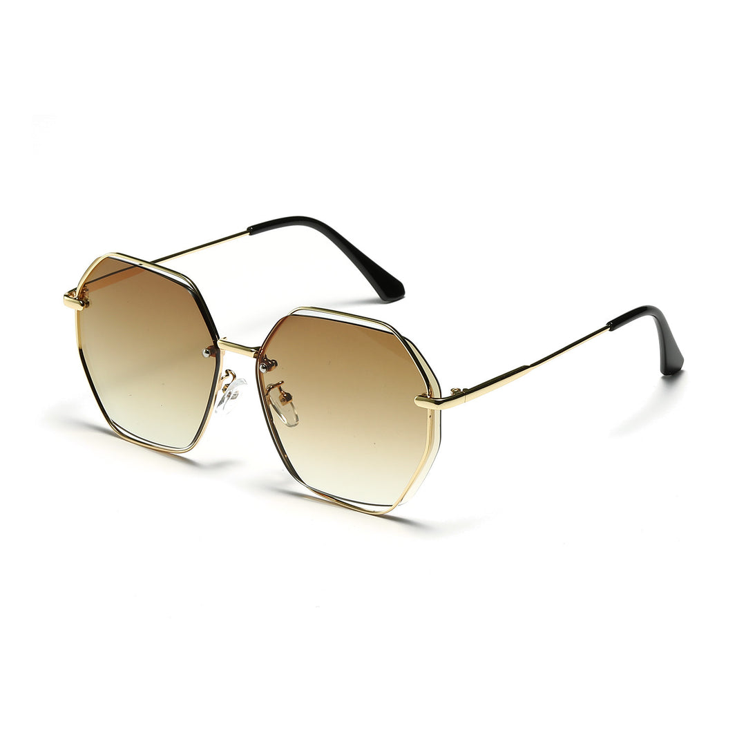 Damen modische achteckige Sonnenbrille mit elegantem Rahmen Karnz